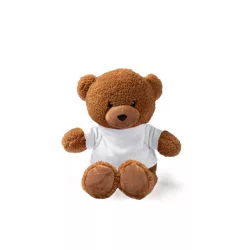 FT1548-Ursulet-de-plus-cu-tricou-din-poliester-KODA-ALB
