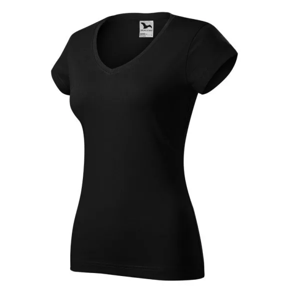 1620112-Tricou-pentru-dama-Fit-V-neck-Negru-MALFINI