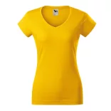 1620412-Tricou-pentru-dama-Fit-V-neck-Galben-MALFINI