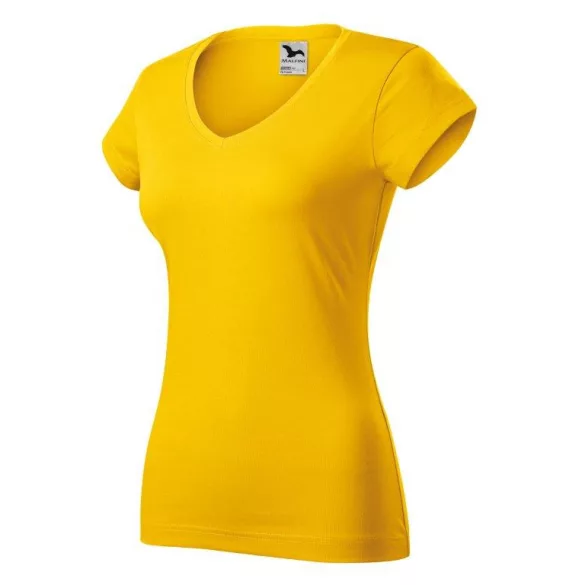 1620412-Tricou-pentru-dama-Fit-V-neck-Galben-MALFINI