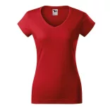1620712-Tricou-pentru-dama-Fit-V-neck-Rosu-MALFINI