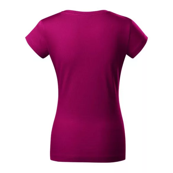 1624912-Tricou-pentru-dama-Fit-V-neck-Rosu-fucsie-MALFINI