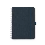 NB1626-Caiet-A5-cu-coperta-rigida-realizata-din-tesatura-reciclata-din-poliester-RPET-si-spirala-dubla-GARIN-DENIM-MELANJ