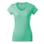 1629512-Tricou-pentru-dama-Fit-V-neck-Verde-menta-MALFINI