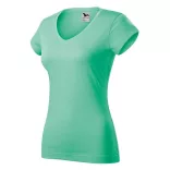 1629512-Tricou-pentru-dama-Fit-V-neck-Verde-menta-MALFINI
