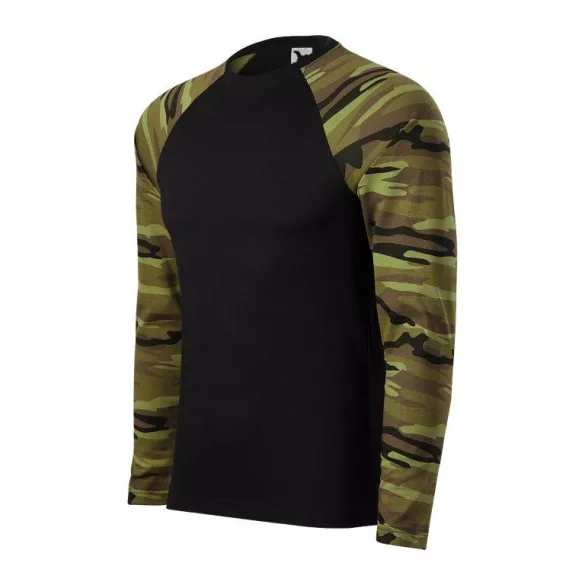 1663412-Tricou-unisex-Camouflage-LS-Camuflaj-verde-MALFINI