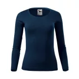 1690212-Tricou-pentru-dama-Fit-T-LS-Albastru-marin-MALFINI