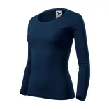 1690212-Tricou-pentru-dama-Fit-T-LS-Albastru-marin-MALFINI