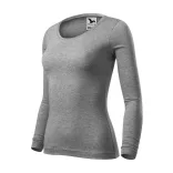 1691212-Tricou-pentru-dama-Fit-T-LS-Gri-inchis-MALFINI