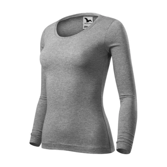 1691212-Tricou-pentru-dama-Fit-T-LS-Gri-inchis-MALFINI