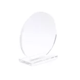 PR1704-Trofeu-din-sticla-cu-design-circular-si-baza-dreptunghiulara-VENKI-TRANSPARENT