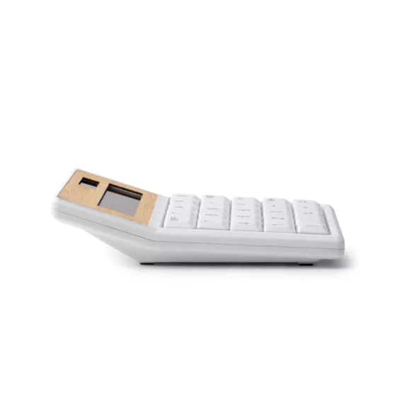 CL1717-Calculator-cu-8-cifre-din-ABS-reciclat-si-bambus-VEREX-ALB