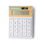 CL1717-Calculator-cu-8-cifre-din-ABS-reciclat-si-bambus-VEREX-ALB