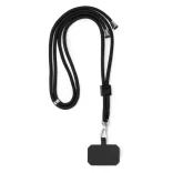 LY1730-Suport-de-telefon-mobil-cu-snur-din-poliester-reciclat-RPET-SUKI-NEGRU