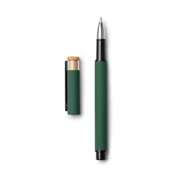 BL1767-Pix-roller-din-aluminiu-reiclat-si-finisaj-mat-din-cauciuc-LINDBERG-VERDE-INCHIS