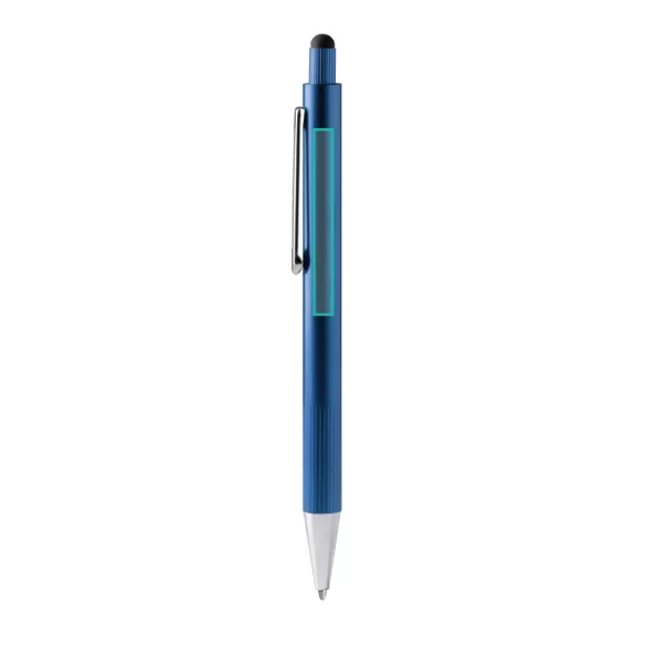 BL1770-Pix-din-aluminiu-cu-grip-striat-si-stylus-GARET-ALBASTRU-ROYAL