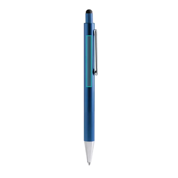 BL1770-Pix-din-aluminiu-cu-grip-striat-si-stylus-GARET-ALBASTRU-ROYAL