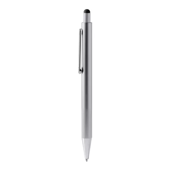 BL1770-Pix-din-aluminiu-cu-grip-striat-si-stylus-GARET-ARGINTIU