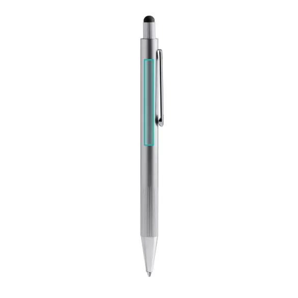 BL1770-Pix-din-aluminiu-cu-grip-striat-si-stylus-GARET-ARGINTIU