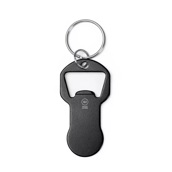 KO1799-Breloc-din-aluminiu-cu-desfacator-de-sticle-si-moneda-TAGAN-NEGRU