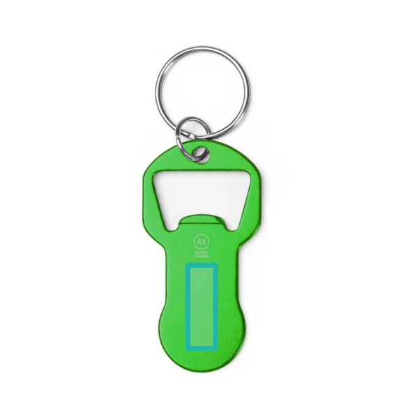 KO1799-Breloc-din-aluminiu-cu-desfacator-de-sticle-si-moneda-TAGAN-VERDE-TEI