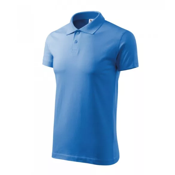 2021413-Tricou-polo-pentru-barbati-Single-J.-Albastru-azuriu