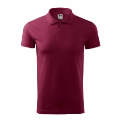 2028613 - Tricou polo pentru barbati - Single J. - [Garnet]