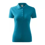 2105912-Tricou-polo-pentru-dama-Pique-Polo-Turcoaz-inchis