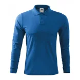 2111413-Tricou-polo-pentru-barbati-Single-J.-LS-Albastru-azuriu