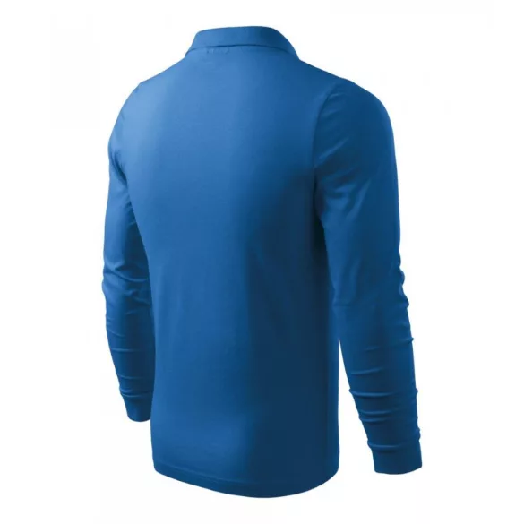 2111413-Tricou-polo-pentru-barbati-Single-J.-LS-Albastru-azuriu