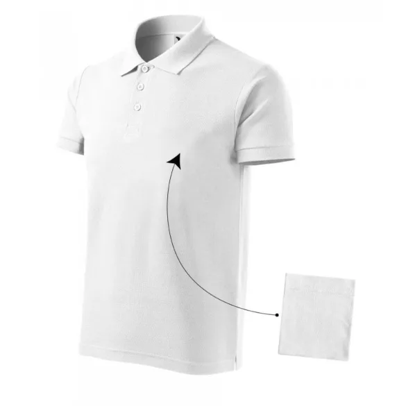 2120013-Tricou-polo-pentru-barbati-Cotton-Alb