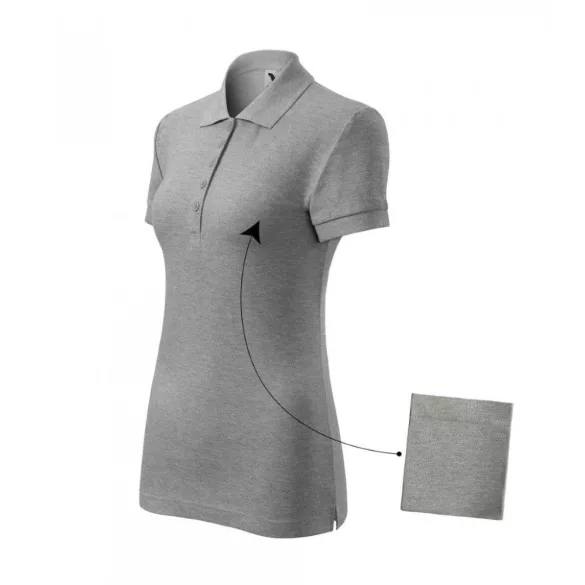 2131212-Tricou-polo-pentru-dama-Cotton-Gri-inchis