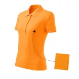 213A212 - Tricou polo pentru dama - Cotton - [Tangerine orange]