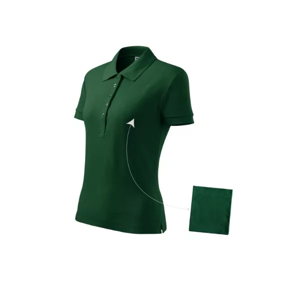 213D312 - Tricou polo pentru dama - Cotton - [Dark green]