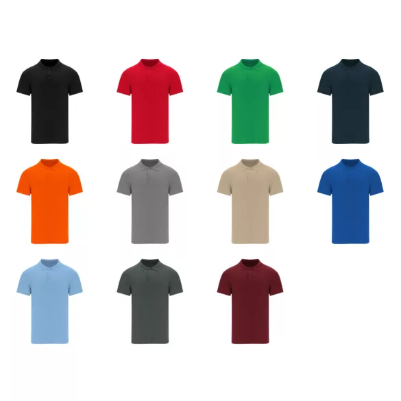 21836-007MK-Tricou-polo-colorat-pentru-adulti-Chaplin-ORANGE