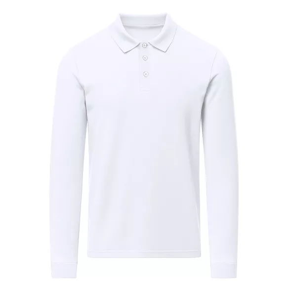 21961-MK - Tricou polo alb pentru adulti - Charlot - WHITE