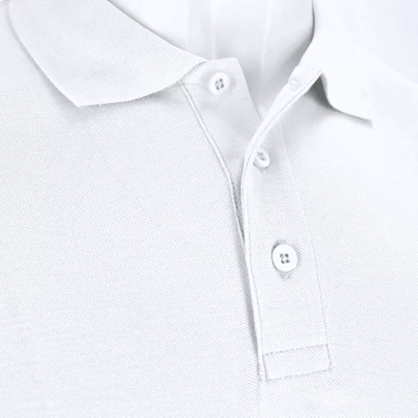 21961-MK - Tricou polo alb pentru adulti - Charlot - WHITE
