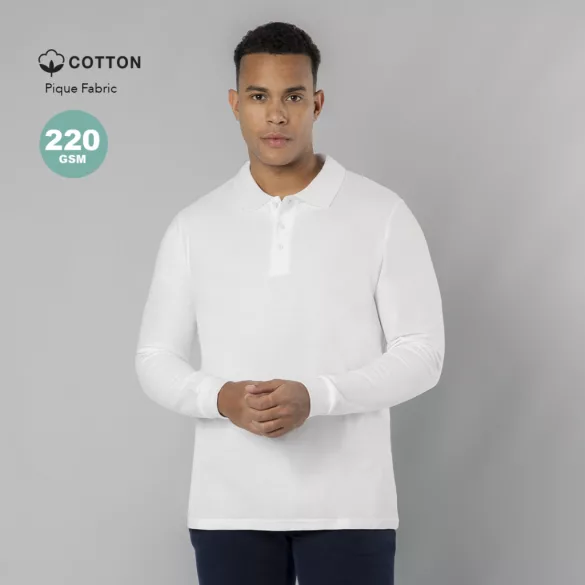 21961-MK - Tricou polo alb pentru adulti - Charlot - WHITE
