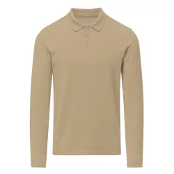   21962-015MK - Tricou polo colorat pentru adulti - Charlot - SAND