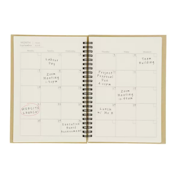 21970-MK - Caiet de planificare lunara - Celik - NATUR