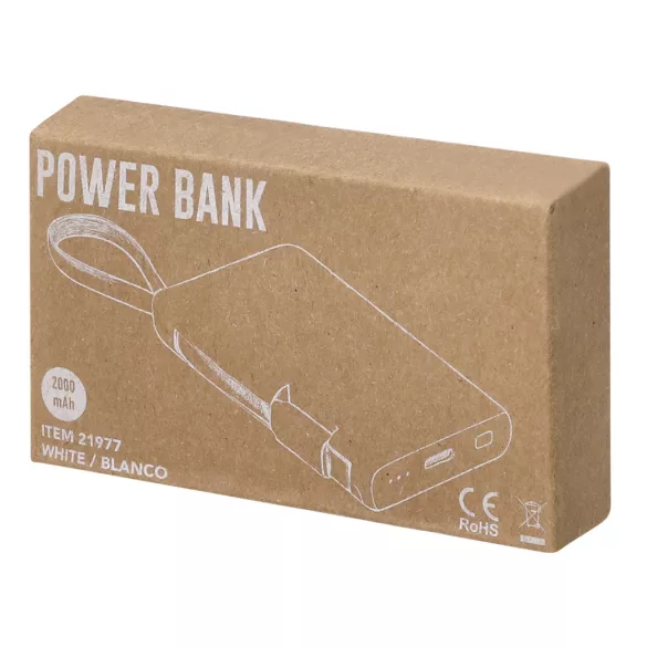 21977-MK - Baterie externa - Brandin - WHITE