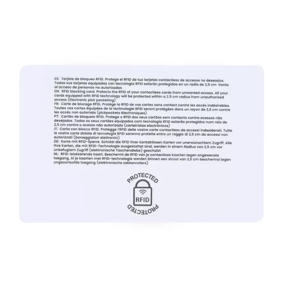 22003-MK - Card RFID - Fatton - WHITE