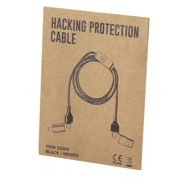 22004-MK - Cablu de protectie impotriva hackingului - Gabbo - BLACK