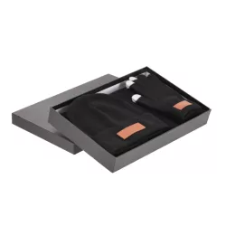 22007-MK - Set manusi, caciula si fular - Hibbert - BLACK