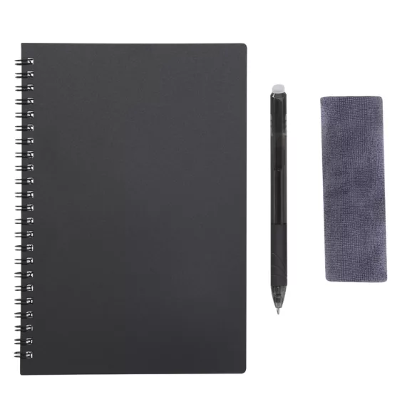 22075-MK - Caiet de notite stergator - Gratox - BLACK