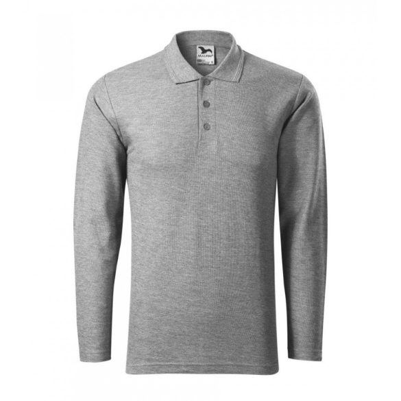 2211213-Tricou-polo-pentru-barbati-Pique-Polo-LS-Gri-inchis