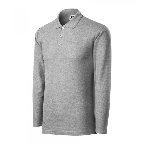 2211213-Tricou-polo-pentru-barbati-Pique-Polo-LS-Gri-inchis