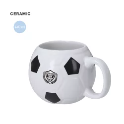 22258-MK - Cana fotbal minge - Hindy - BLACK - 440 ml