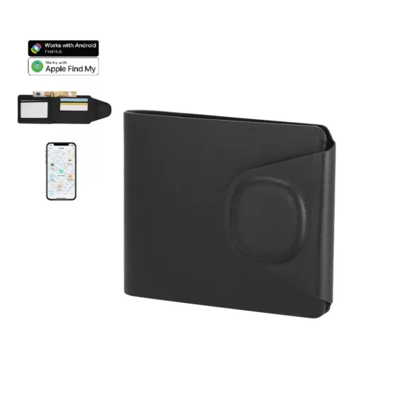 22328-MK - Portofel cu card de urmarire - Nairobix - BLACK