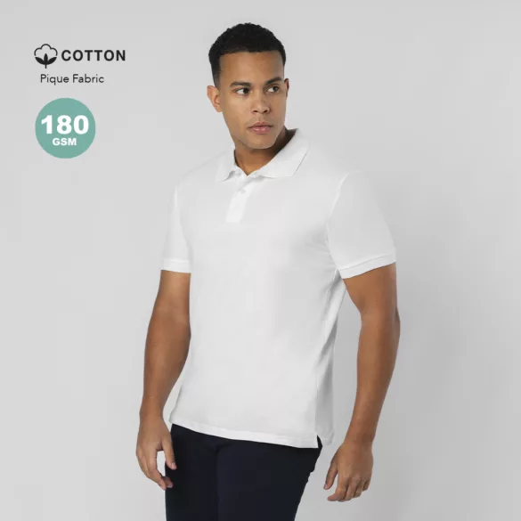 22338-MK - Tricou polo alb pentru barbati - Charles - WHITE